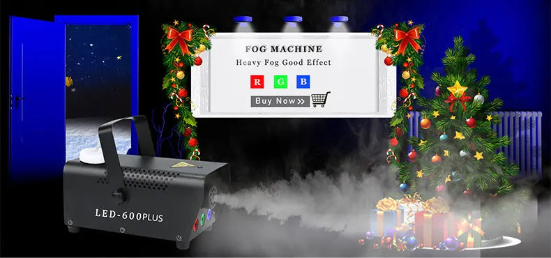 Disco Party automatic fog machine LED-600PLUS  wedding club fogger DJ remote smoke device
