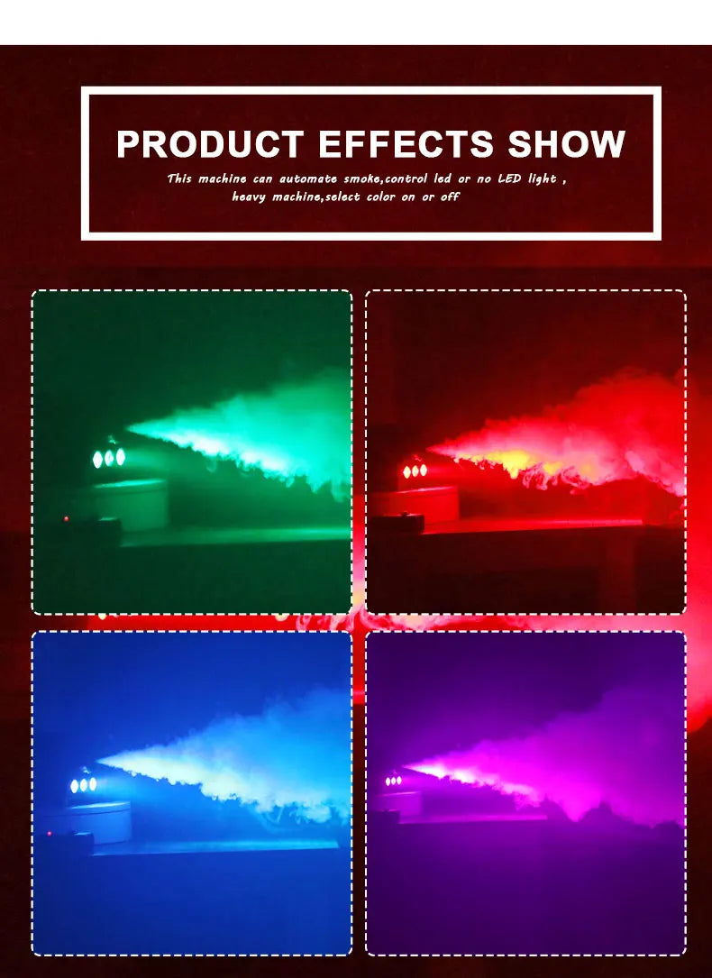 Disco Party automatic fog machine LED-600PLUS  wedding club fogger DJ remote smoke device