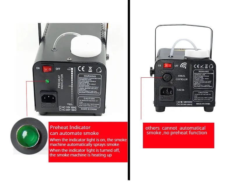 Disco Party automatic fog machine LED-600PLUS  wedding club fogger DJ remote smoke device