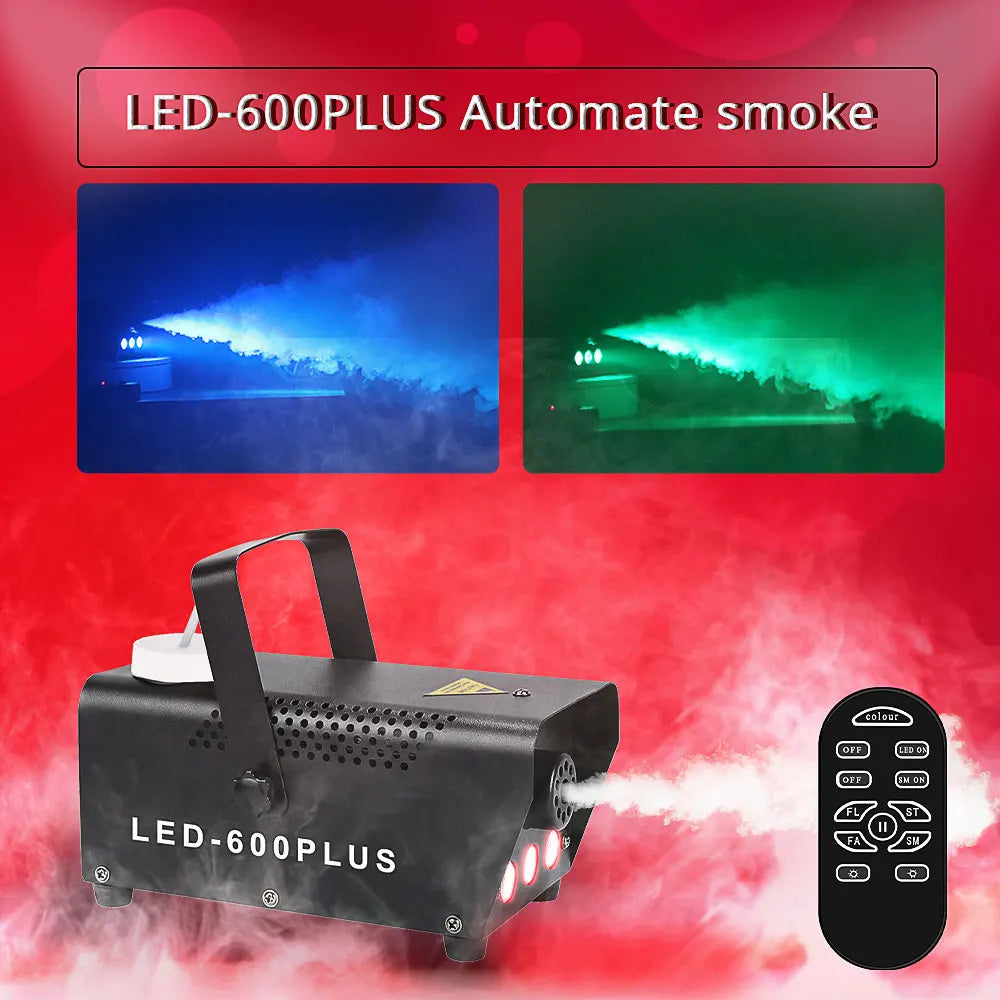 Disco Party automatic fog machine LED-600PLUS  wedding club fogger DJ remote smoke device